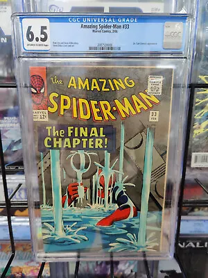 Buy Amazing Spider-man #33 (1966) - Cgc Grade 6.5 - Final Chapter - Steve Ditko Art! • 333.06£