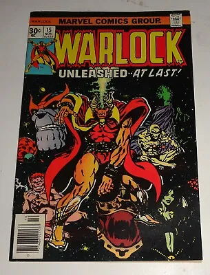 Buy Warlock #15 Starlin Classic Vf/vf- 1975 Thanos Gamora • 45.73£