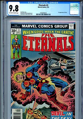 Buy Eternals #3 - Marvel 1976 CGC 9.8 1st App Of Sersi. • 178.20£