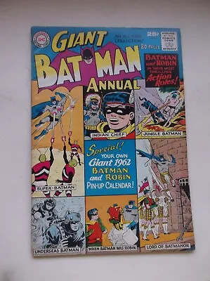 Buy Dc: Giant Batman Annual #2, 80 Pages Tales Of Batman And Robin, Rare, 1961, Fn!! • 158.35£