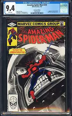 Buy Amazing Spider-Man #230 CGC 9.4 (1982) Juggernaut Cover! NEWSSTAND! L@@K! • 110.88£