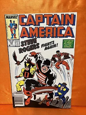 Buy Captain America # 337 Newsstand Cover VF 1988 1st Steve Rogers As U.S Agent • 4.76£