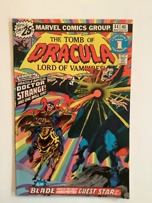 Buy Tomb Of Dracula #44 ~ 1976 Marvel ~ Blade App ~ Vintage Comic In F+ ~ See Pics • 15.44£