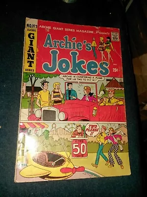 Buy ARCHIE GIANT SERIES #163 Mlj Comics 1969  Silver Age  Betty And Veronica Jughead • 14.03£