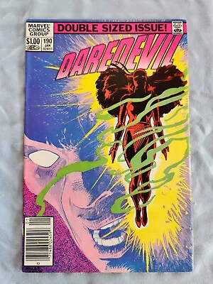 Buy Daredevil 190 1983 Origin & Resurrection Of Elektra (FRANK MILLER) NEWSTAND • 11.10£