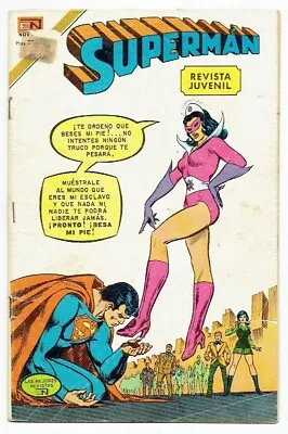 Buy Spanish Superman #261  Slave Of Star Sapphire  Cardy Bondage Cover Novaro 1974 • 69.09£