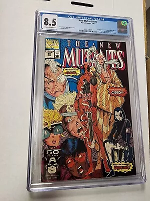 Buy New Mutants #98 CGC 8.5 1st Deadpool Appearance Key! Marvel Comics  • 316.24£