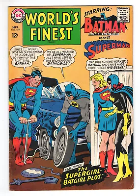 Buy World's Finest #169 Fine Minus 5.5 Superman Batman Supergirl Batgirl 1967 • 17.58£