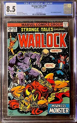 Buy Strange Tales #181 CGC 8.5 Warlock 2nd Gamora Jim Starlin 🔥 • 78.87£