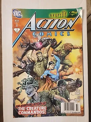 Buy Action Comics #872 Newsstand Extremely Rare Low Print Creature Commandos DC 2009 • 4.05£