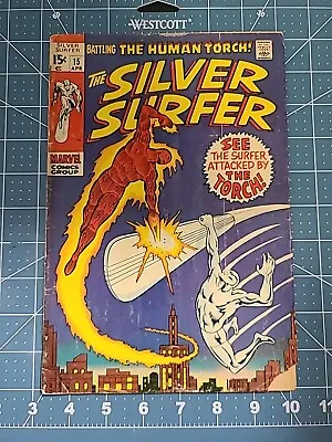 Buy Silver Surfer #15 1970, Surfer Vs Human Torch MARVEL Comic • 27.75£