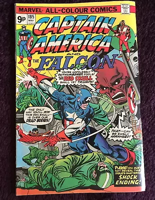 Buy Free P & P; Captain America #185, May 1975:  Scream The Scarlet Skull   • 5.99£