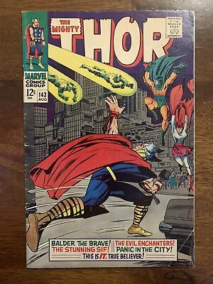 Buy The Mighty Thor #143 1967 1st App Of The Enchanters Jack Kirby Marvel • 20.81£