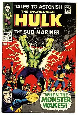 Buy TALES TO ASTONISH #99 VG, Hulk, Sub-Mariner, Marvel Comics 1968 • 15.81£