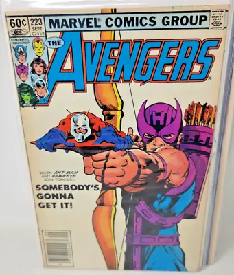 Buy Avengers #223 Marvel Comics Hannigan Classic Cover *1982* Newsstand 5.5 • 9.47£