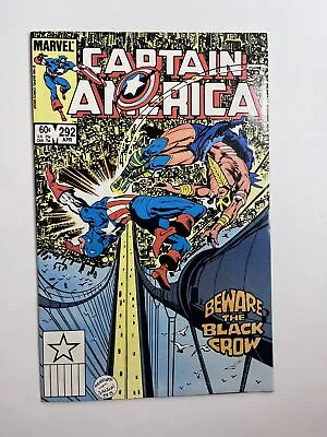 Buy Captain America #292 (1984) 1st Full App. Black Crow In 9.6 Near Mint+ • 6.38£