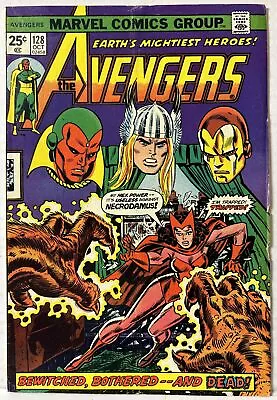 Buy Avengers #128 Marvel Comics Book 1974 Thor Iron Man Captain America VG- • 7.94£