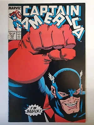 Buy Captain America #354, Marvel Comics, 1989, 1st US Agent John Walker • 7£