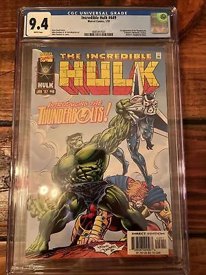 Buy Incredible Hulk #449 Cgc 9.4 1st Appearance Of The Thunderbolts • 100.53£