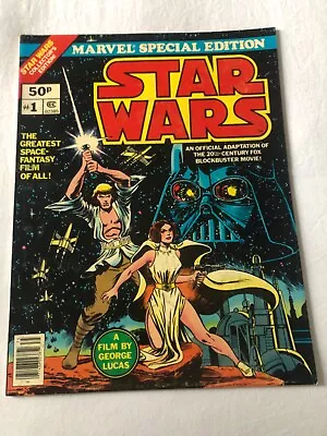 Buy Vintage 1977 MARVEL Special Edition STAR WARS #1  Oversized Comic • 20£