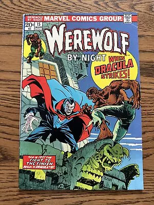 Buy Werewolf By Night #15 (Marvel Comics 1974) Vs. Dracula! Key Bronze Age • 40.17£