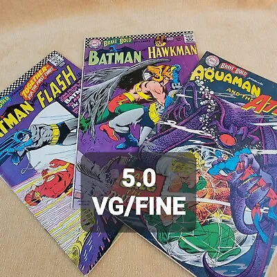 Buy #67, 70, 73 BRAVE & BOLD  DC Comics 1966/1967 Batman Flash Hawkman Aquaman Atom • 26.88£