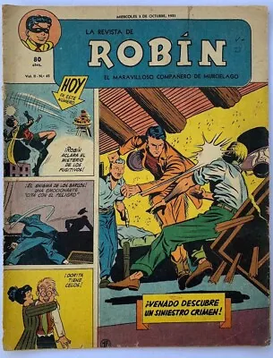 Buy Robin N° 45 Argentina Muchnik Detective Comics N° 154 Spanish 1951 • 11.87£