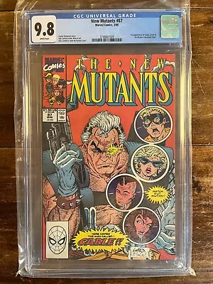Buy NEW MUTANTS #87   1st Appearance CABLE Marvel 1990 New Slab CGC 9.8 • 360£
