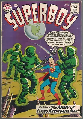 Buy Superboy 86   4th Legion Of Super-Heroes Appearance!  1961 G/VG  DC Comic • 64.24£