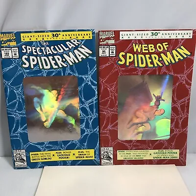 Buy The Spectacular Spiderman #189 - Web Of SpiderMan #90 - Bundle W/ Plastic Sleeve • 27.83£