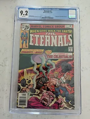Buy Eternals #2 CGC 9.2 1st Appearance Of Ajak & Of Celestials WHITE Pages • 43.37£