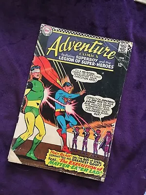Buy  Adventure Comics #345 June '66 , W Sheet & Board VG++ Condition • 14.01£