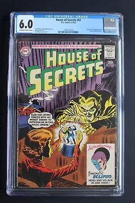Buy House Of Secrets #61 ORIGIN 1st Bruce Gordon ECLIPSO 1963 CW TV Stargirl CGC 6.0 • 393.25£