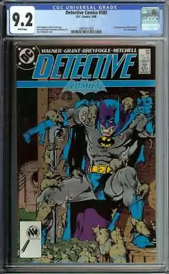 Buy Detective Comics #585 Cgc 9.2 White Pages // 1st App Ratcatcher 1988 • 63.56£