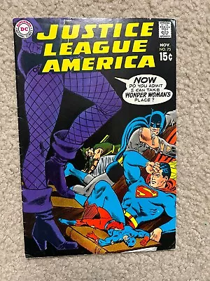 Buy Justice League Of America (1960) #75 FN (6.0) 1st Dinah Laurel Lance • 68.05£