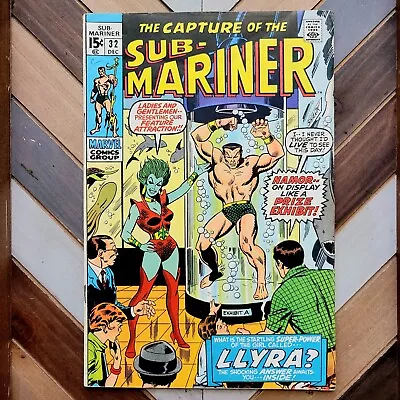 Buy Sub-Mariner #32 VG+ (Marvel 1970) 1st App LLYRA/LEMURIA Roy Thomas & Sal Buscema • 18.53£