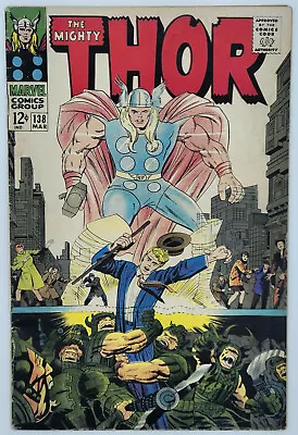 Buy The Mighty Thor #138 1967 5.0-5.5 FN- J. Kirby 1st Ogur+Orikal Trolls; Vs. Ulik • 16.60£