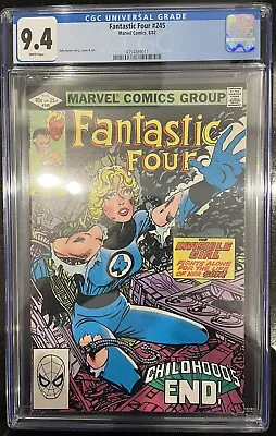 Buy Marvel Comics Fantastic Four #245 1982 Vol.1 1st Appearance Avatar CGC 9.4 • 59.99£