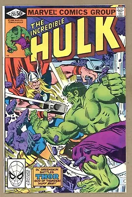 Buy Incredible Hulk 255 VF+ Sal Buscema THROOM! BATTLES THOR 1981 Marvel Comics V417 • 14.26£