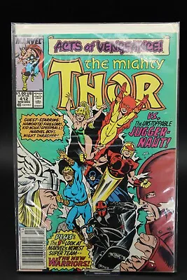 Buy The Mighty Thor #412 : 1st App. Of The New Warriors : MARVEL : 1989 • 14.97£