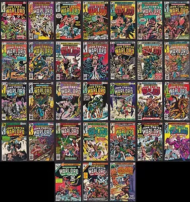 Buy John Carter Warlord Of Mars #1-28 + Annual #1-3 (Marvel 1977) Complete Series! • 119.93£