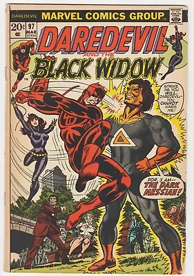 Buy DAREDEVIL #97 BLACK WIDOW 1973 DARK MESSIAH 1st App • 11.92£