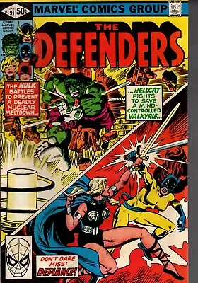 Buy 1980 Defenders #91 - - Stored Since Purchase - Daredevil Vs. Valkyrie • 8.21£
