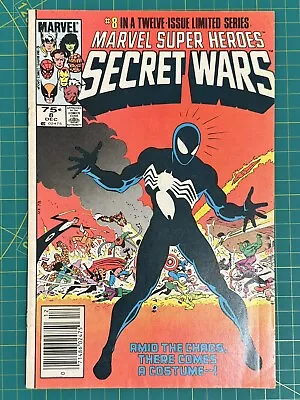 Buy Marvel Super Heroes Secret Wars #8 Newsstand FN 6.0 Origin Black Suit Venom 1984 • 111.52£