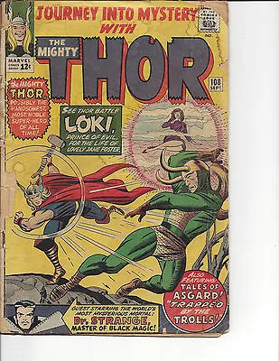 Buy Marvel Comics Journey Into Mystery With The Mighty Thor #108 Fair/Good • 27.43£