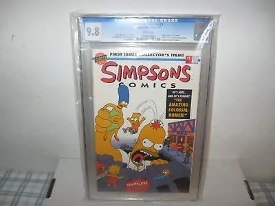 Buy Simpsons Comics #1 CGC 9.8 Bongo 1993 Giant Pull Out Poster! White Pages!  • 143.40£
