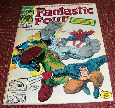 Buy Fantastic Four # 348 - Hulk, Wolverine, Spider-Man Art Adams Cover • 14.39£