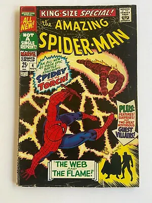 Buy Amazing Spider-man Annual #4 1967  Stan Lee - Steve Ditko -  3rd Mysterio • 19.87£