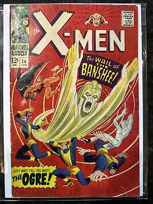 Buy Uncanny X-Men #28 1967 Key Marvel Comic Book 1st Full Appearance Of Banshee • 80.24£