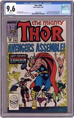 Buy Thor #390 CGC 9.6 1988 3942027001 1st Time Steve Rogers Lifts Mjolnir • 120.47£